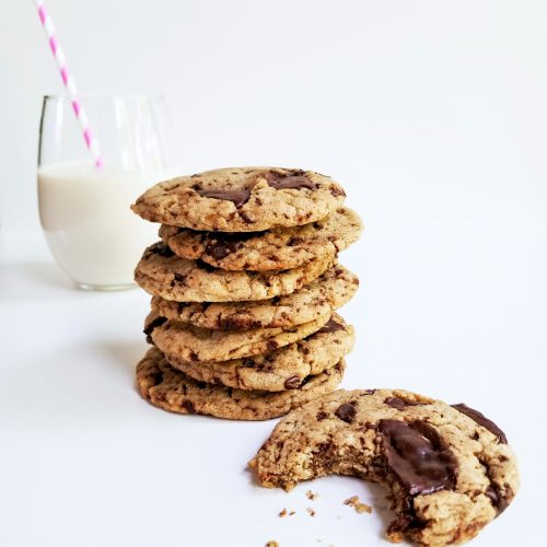Ultimate Vegan Chocolate Chunk Cookies - Crumbs & Caramel