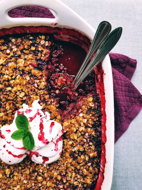 Blackberry Cinnamon Crisp