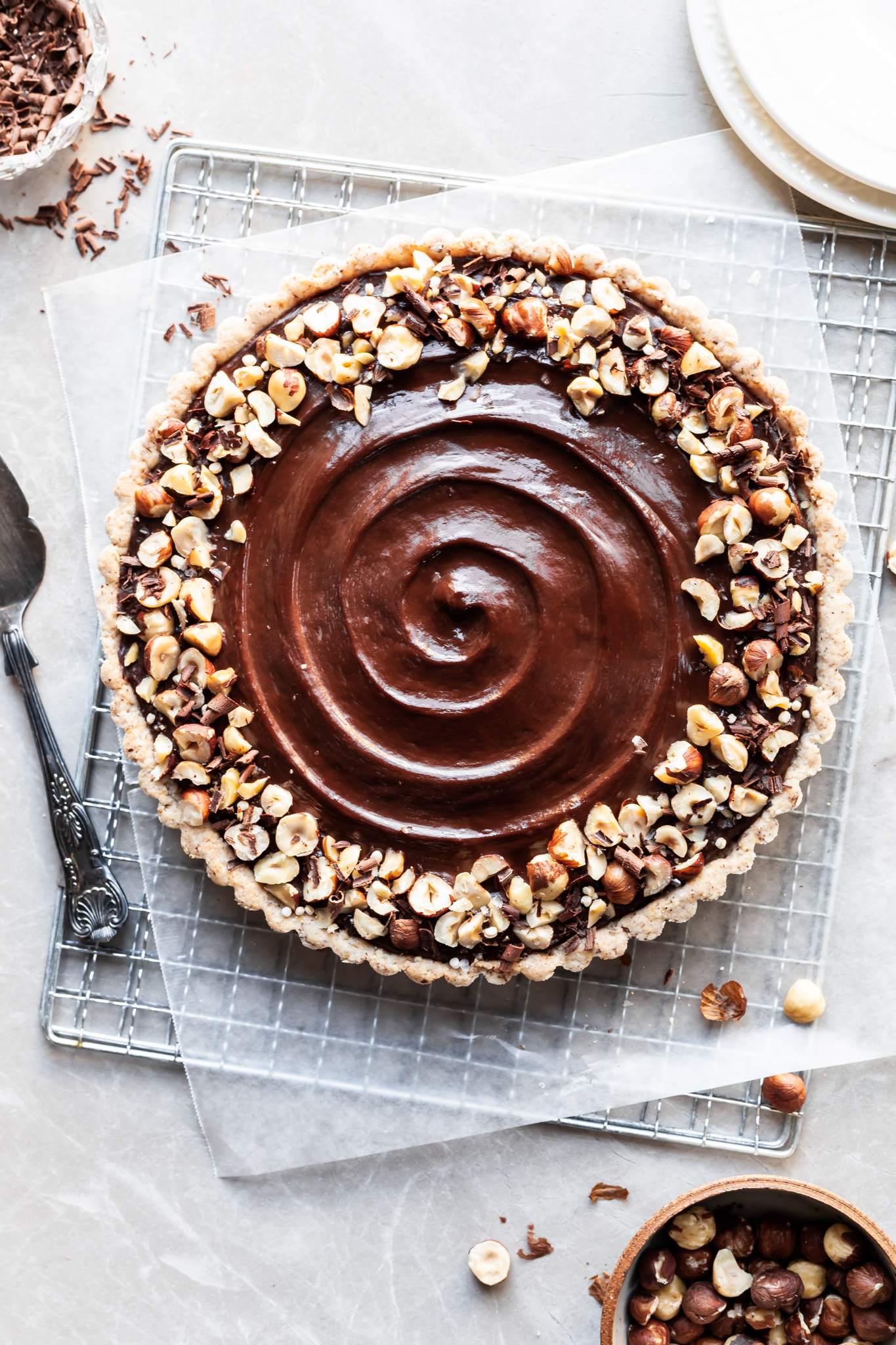 Chocolate Hazelnut Tart – Vegan with GF Option