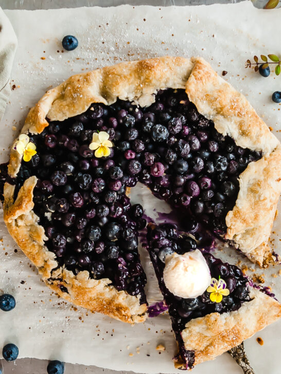 Vegan Blueberry Ginger Galette