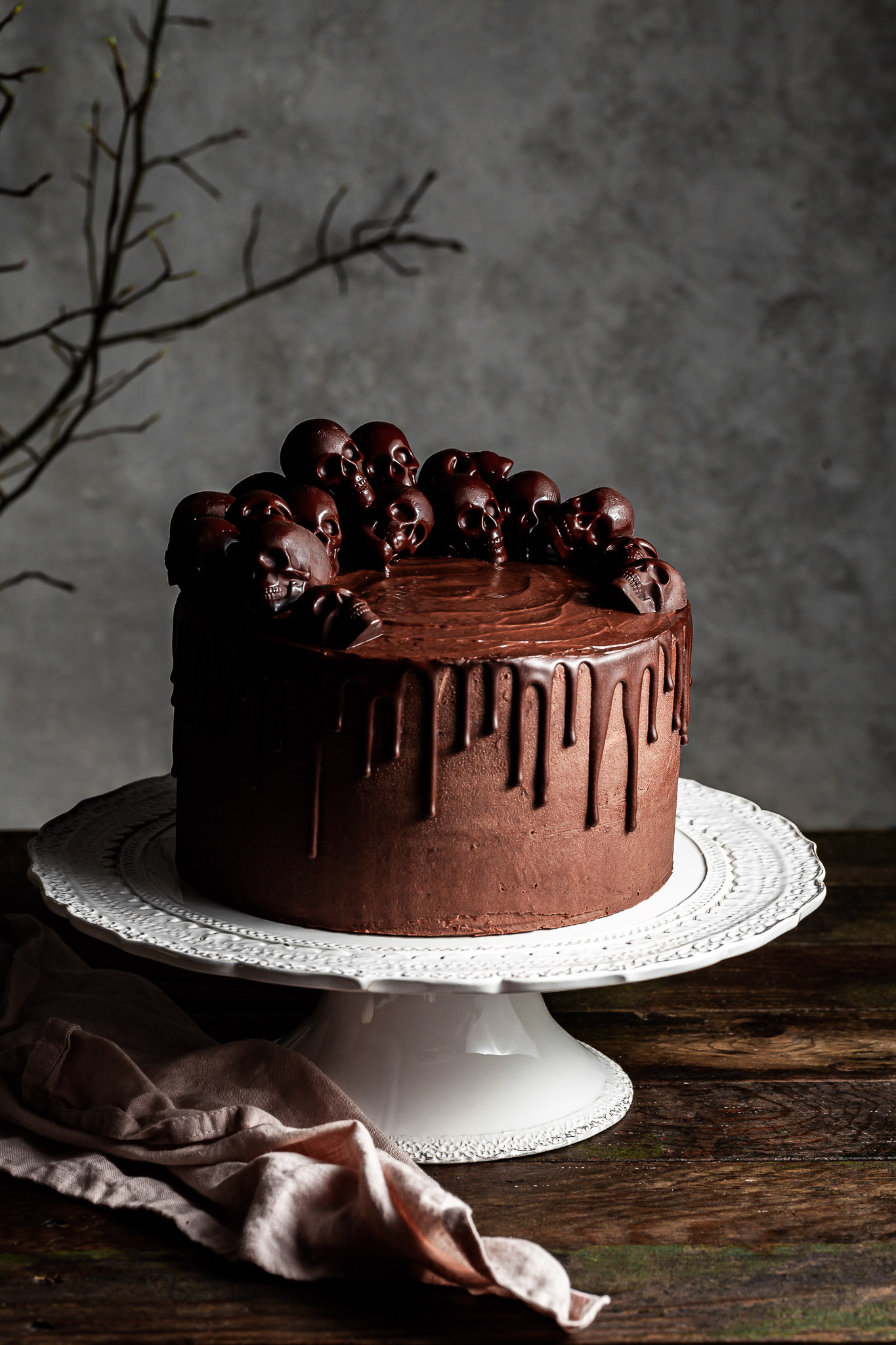 Eggless Dark Belgian Chocolate Truffle Cake