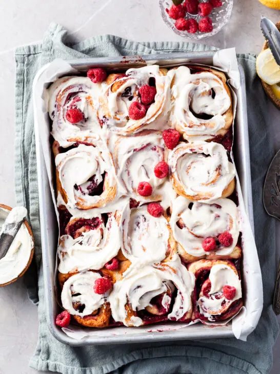 Raspberry Sweet Rolls (Vegan)