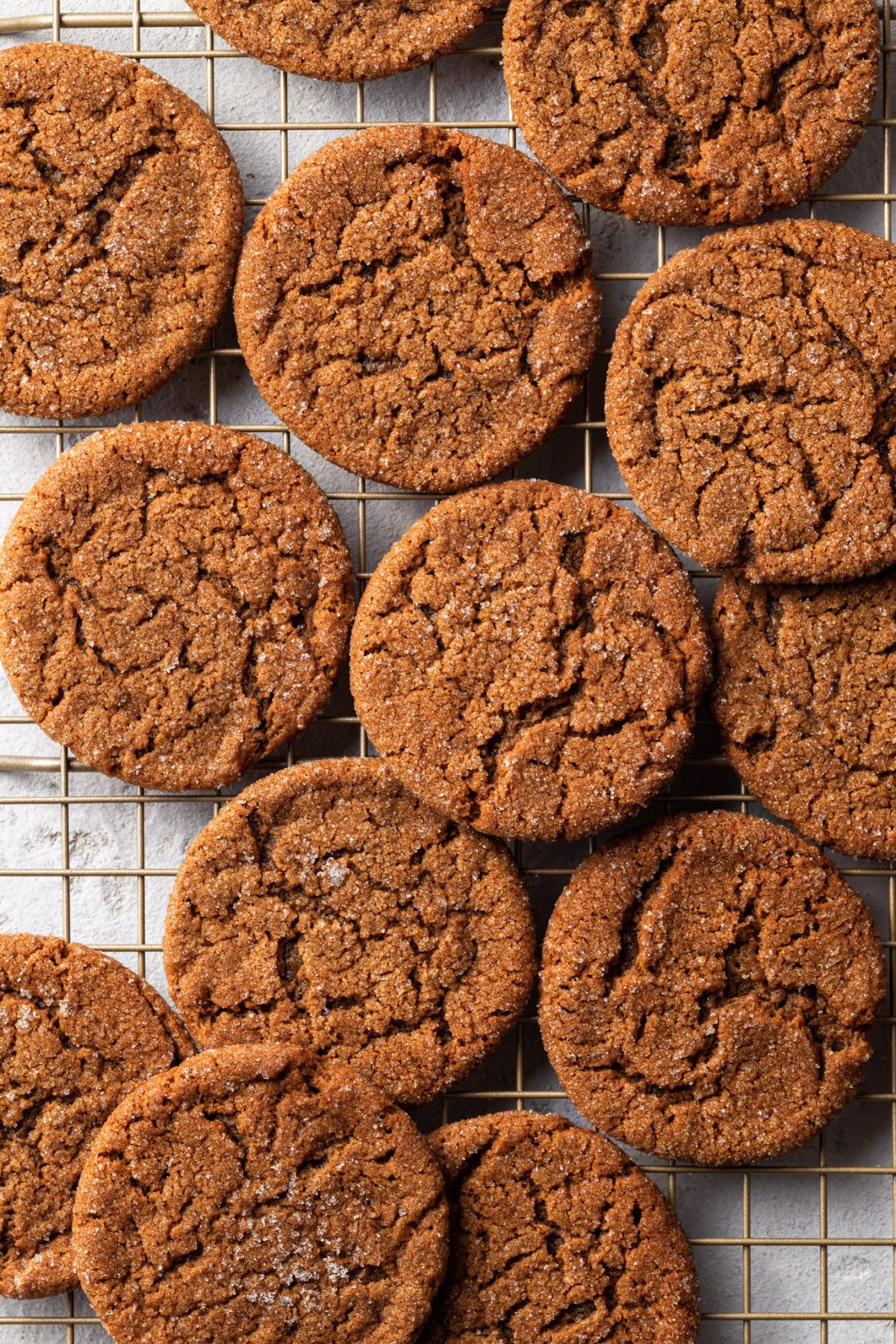 Vegan Chewy Molasses Sandwich Cookies with Eggnog Frosting Crumbs