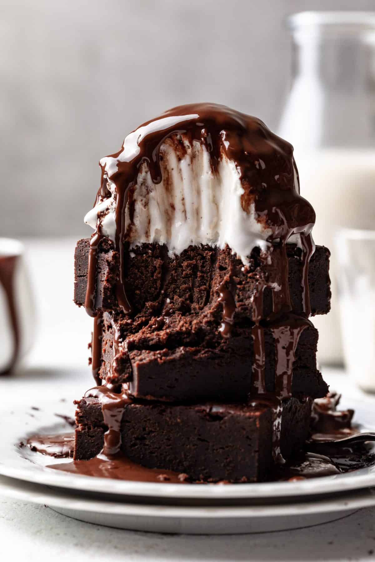 Fudgy Sweet Potato Brownies (NutFree & Vegan with GF Option) Crumbs